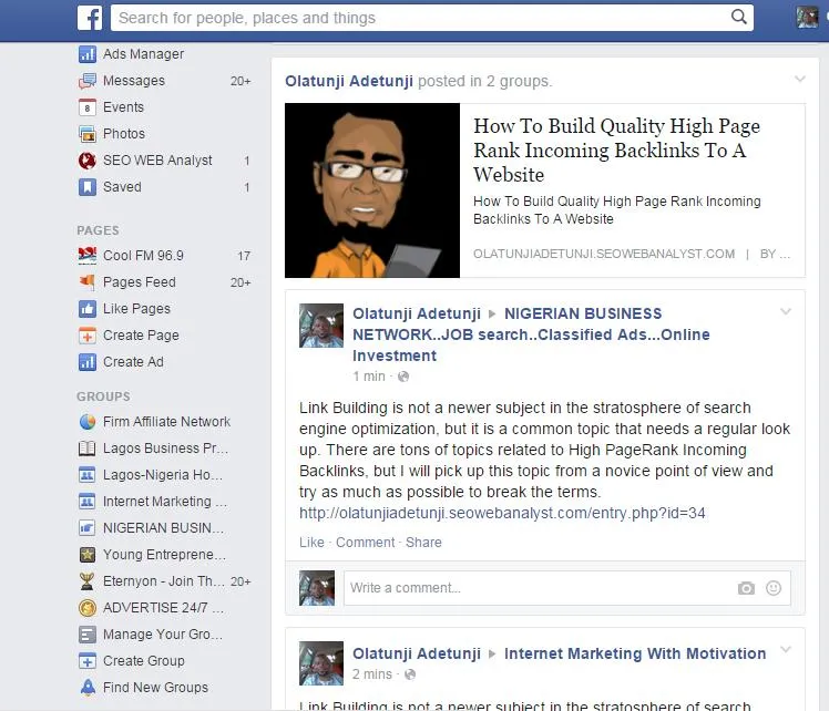 seo web analyst blogger community