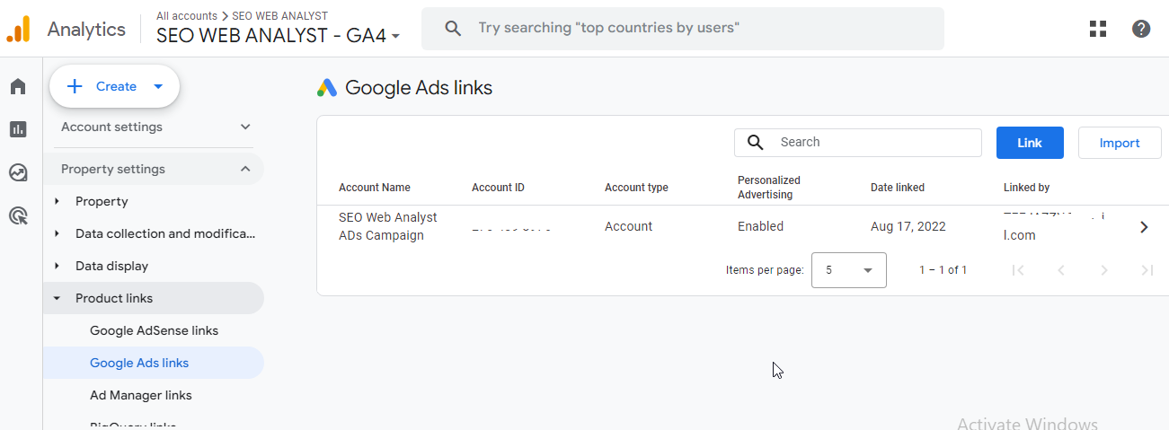 google-analytic-link-ads